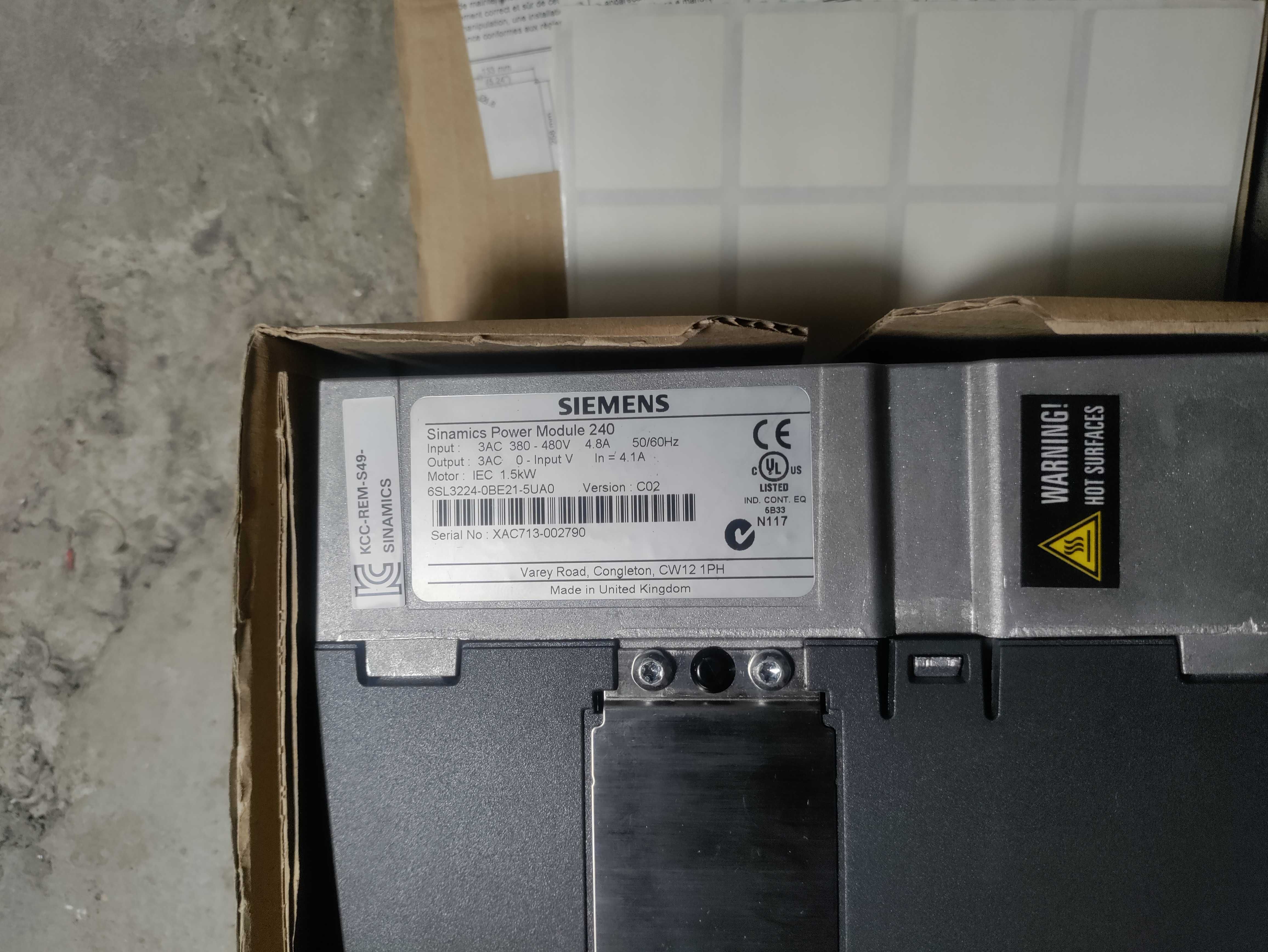 Siemens SINAMICS G120 Power Module PM240. Новый, не из Китая