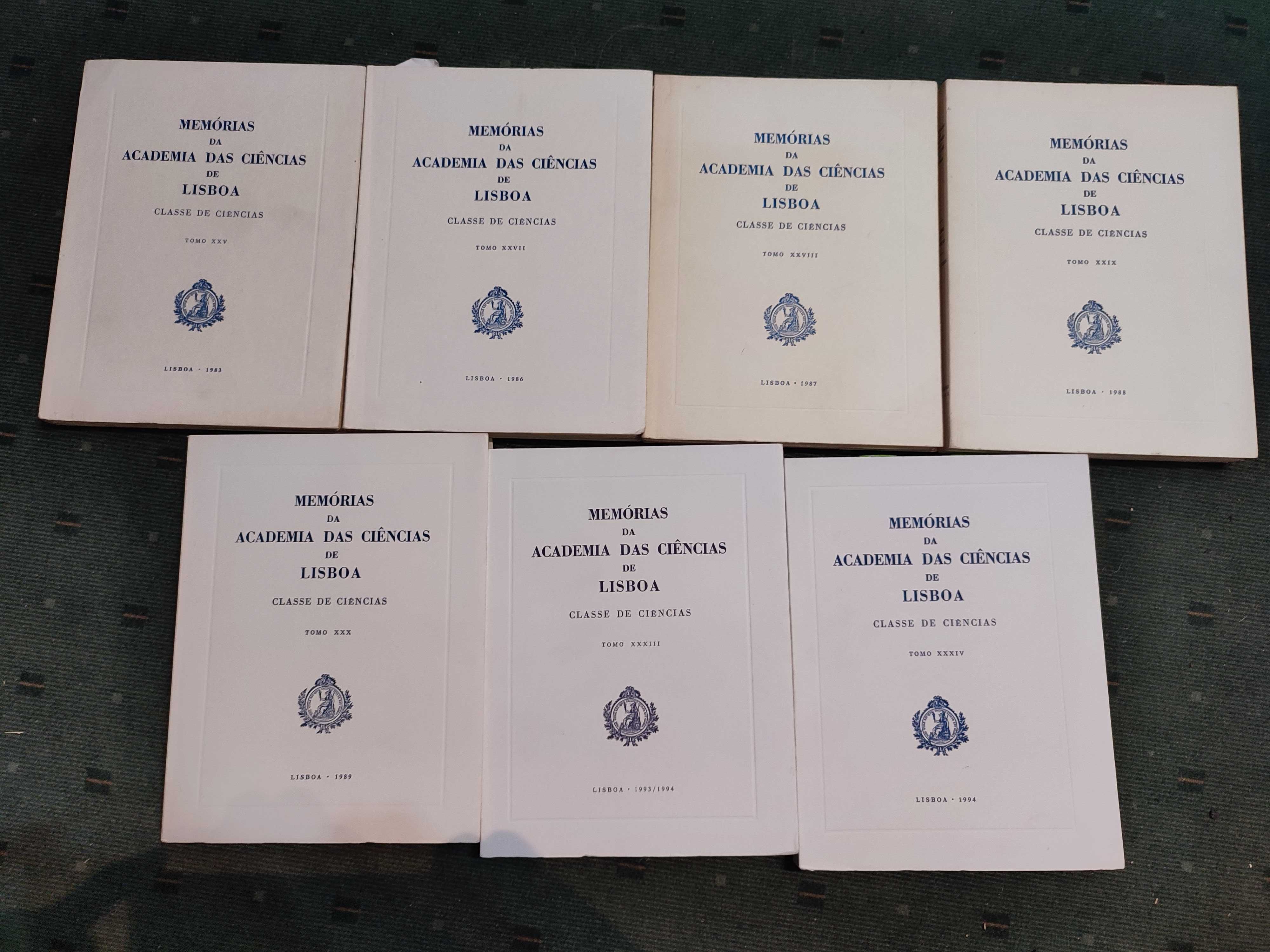 Memórias da Academia das Ciências de Lisboa - 7 volumes