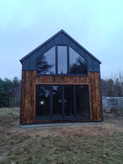 Dom Nowoczesna Stodoła, domek drewniany, letniskowy 35m2, ROD