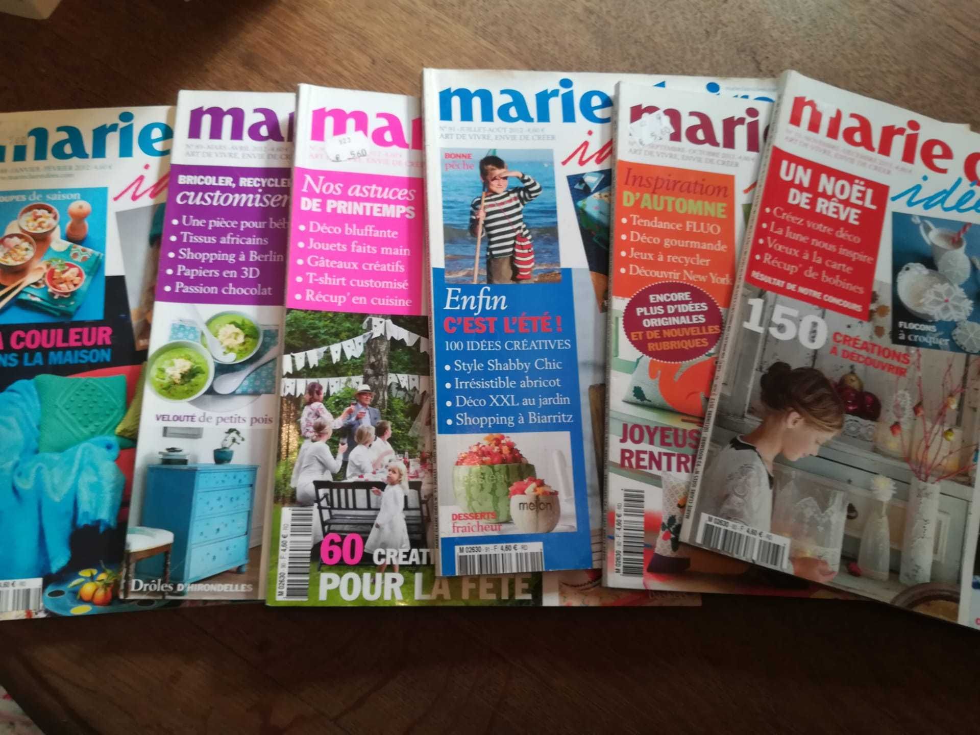 Revistas antigas "Marie Claire Idées"