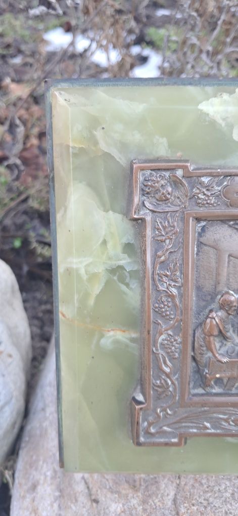 Antyk, przecudna plakieta,obraz,płaskorzeźba  Ostatnia Wieczerza