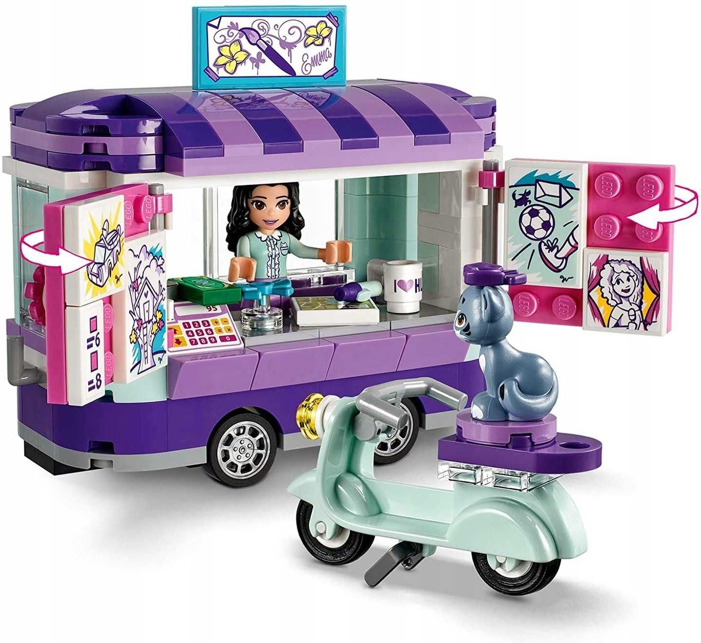 LEGO Friends 41332 klocki Stoisko z rysunkami Emmy