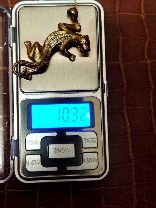 Золотая подвеска Леопард, золото 585 пробы.