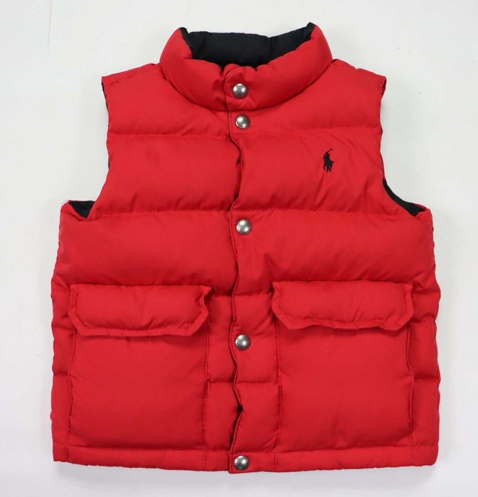 Ralph Lauren puchowy dwustronny bezrękawnik rozmiar 4t ( 3 lata )