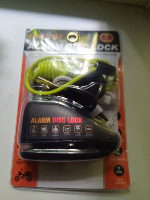 Продам замок с  сигнализация alarm и без на диск тормоза