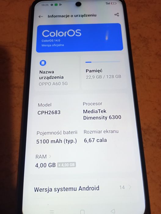 Nowy oppo a60  5 g   poza siecią zakup dodatki