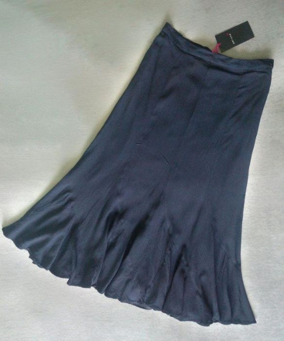 Синяя макси юбка годе восьмиклинка Per Una