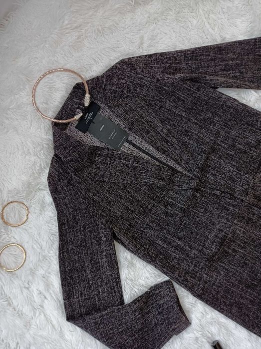 Nowy trencz damski płaszcz grafitowy szary płaszczyk wiosenny 34 xs