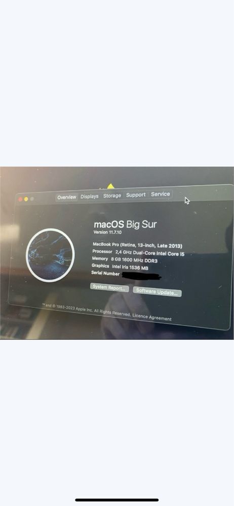 Laptop Apple Macbook pro 13 retina late 2013 i5 8gb a1502 stan bdb