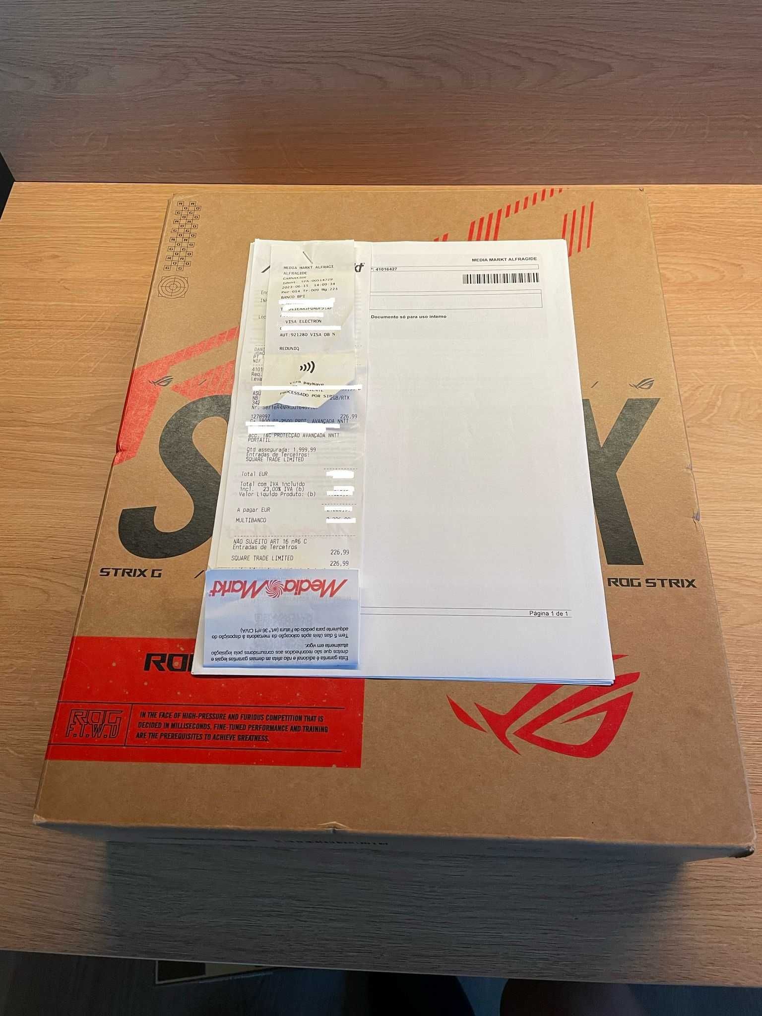 Portátil Gaming Asus ROG Strix G16 como novo, com seguro até 2026