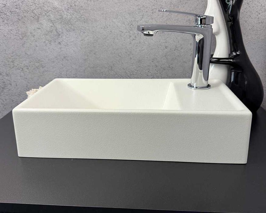 Умивальник «Естель» R Біла шагрень 400х220 прямокутний