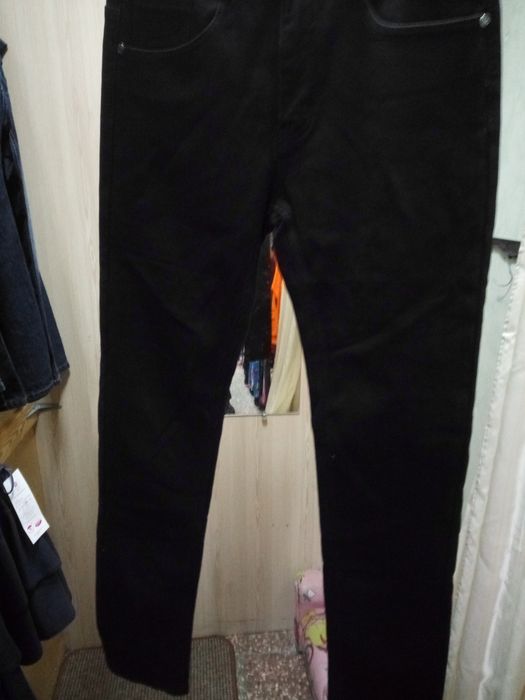 Джинсы теплые черные