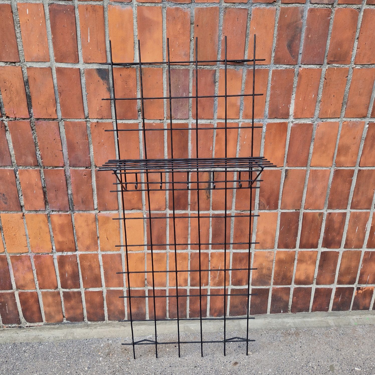 Vintage wieszak na kurtki duży metaloplastyka PRL