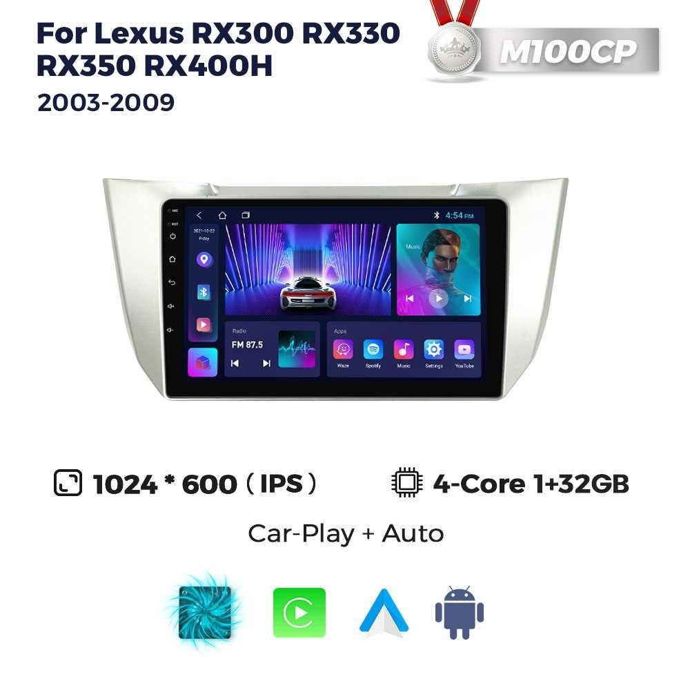 Штатна магнітола Lexus RX-300 2003-2009 Android GPS навігація
