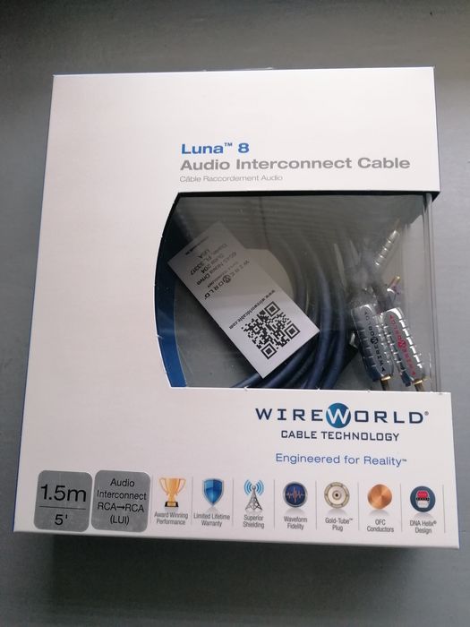 Kable RCA Interkonekt WIREWORLD LUNA 8   1.5metra