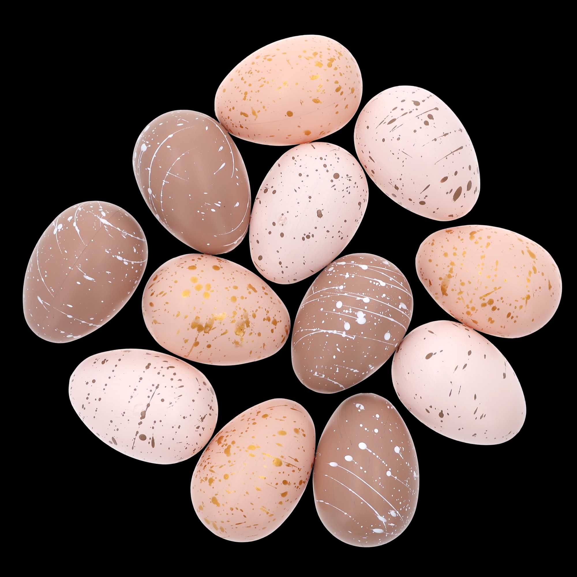 Pisanki wielkanocne w pudełku 12 szt. 6 cm