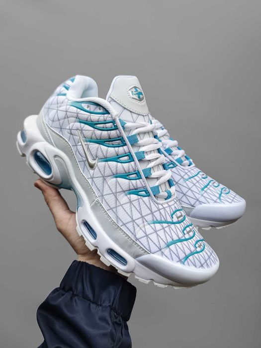 !SALE! Nike Air Max Plus TN White Blue 40 41 42 43 44 45 46 найк тн