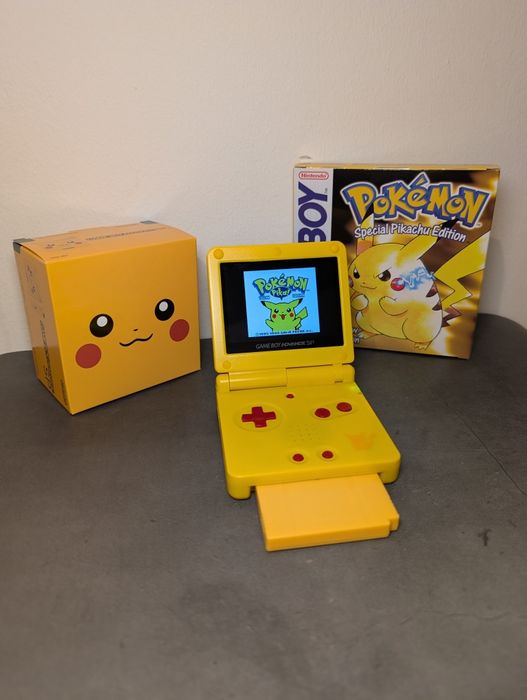 Gameboy Advance SP IPS Mod Pikachu