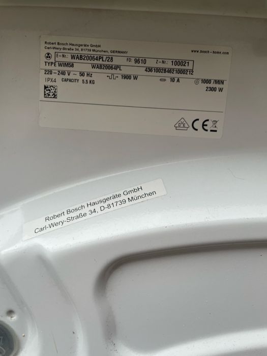 Пральна машинка Bosch