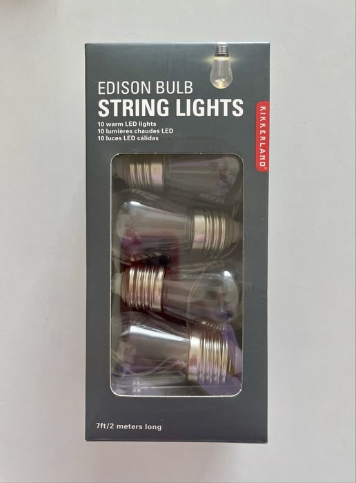 Edison łańcuch świetlny 10 lampek LED