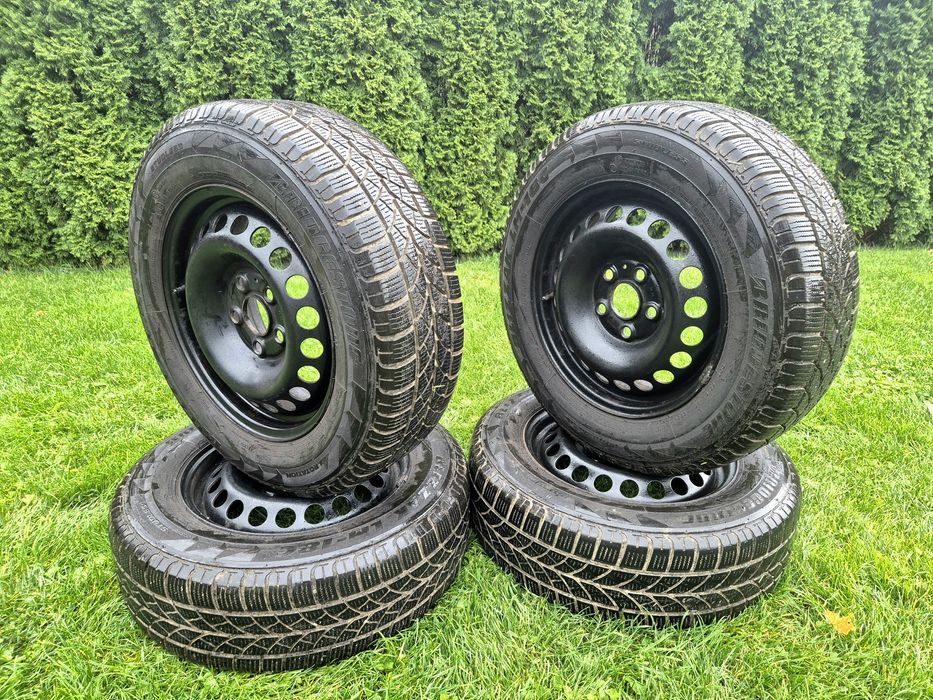 Vw Transporter T5 T6 Koła 16" 5x120-Opony BRIDGESTONE Zima 215/65/16 C