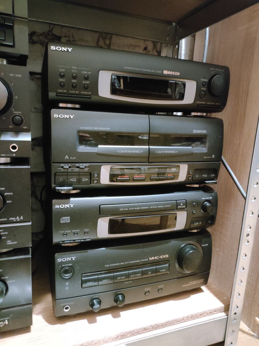 Sprzęt audio kolumny wieża amplituner
