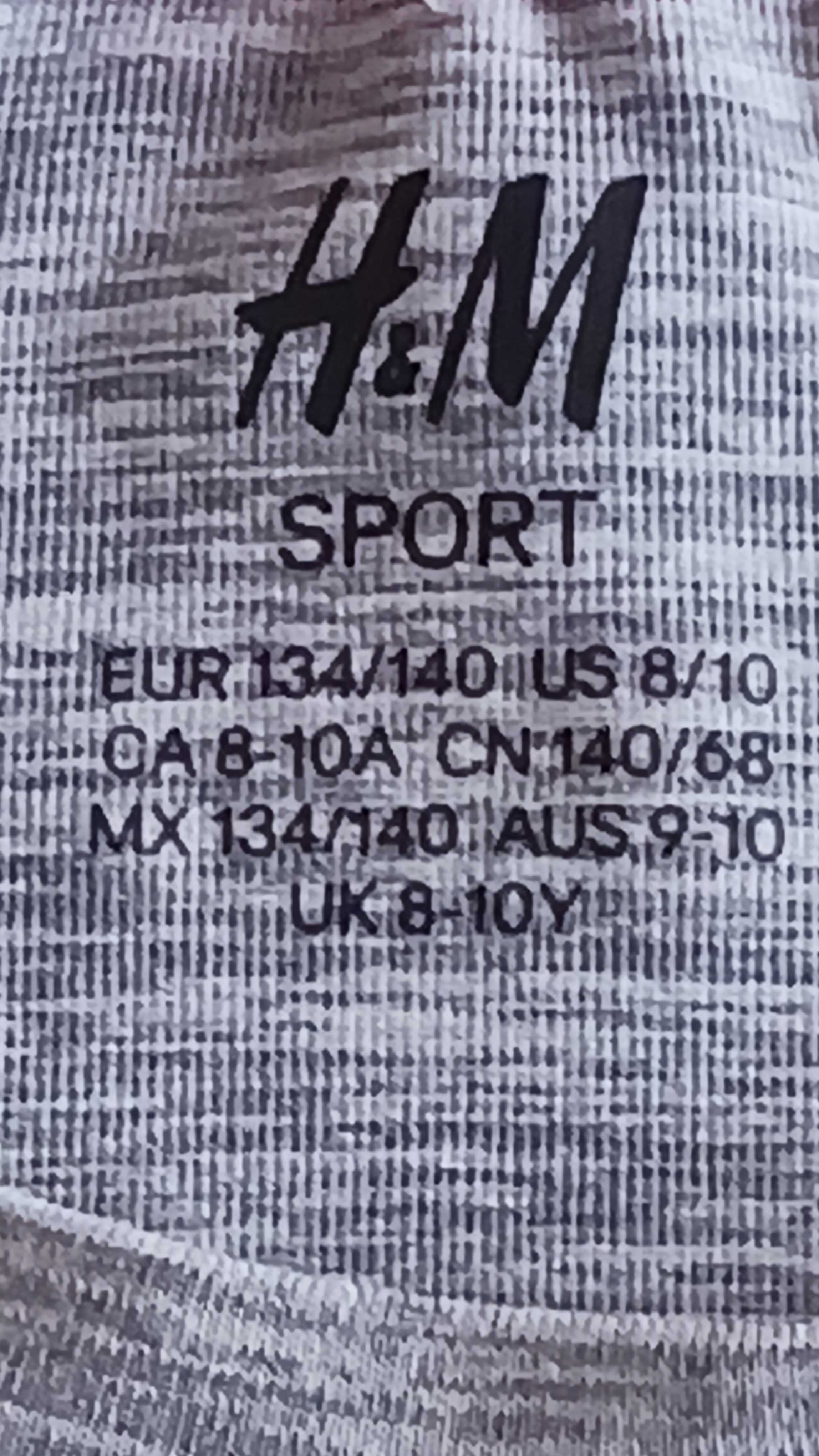 Bluzka sportowa firmy H&M rozmiar 134-140