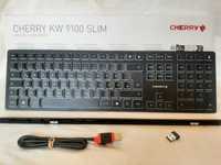 Klawiatura Cherry KW 9100 Slim Qwertz RF Wireless + Bluetooth Czarny