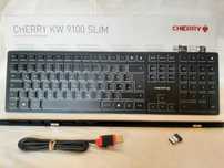 Klawiatura Cherry KW 9100 Slim Qwertz RF Wireless + Bluetooth Czarny