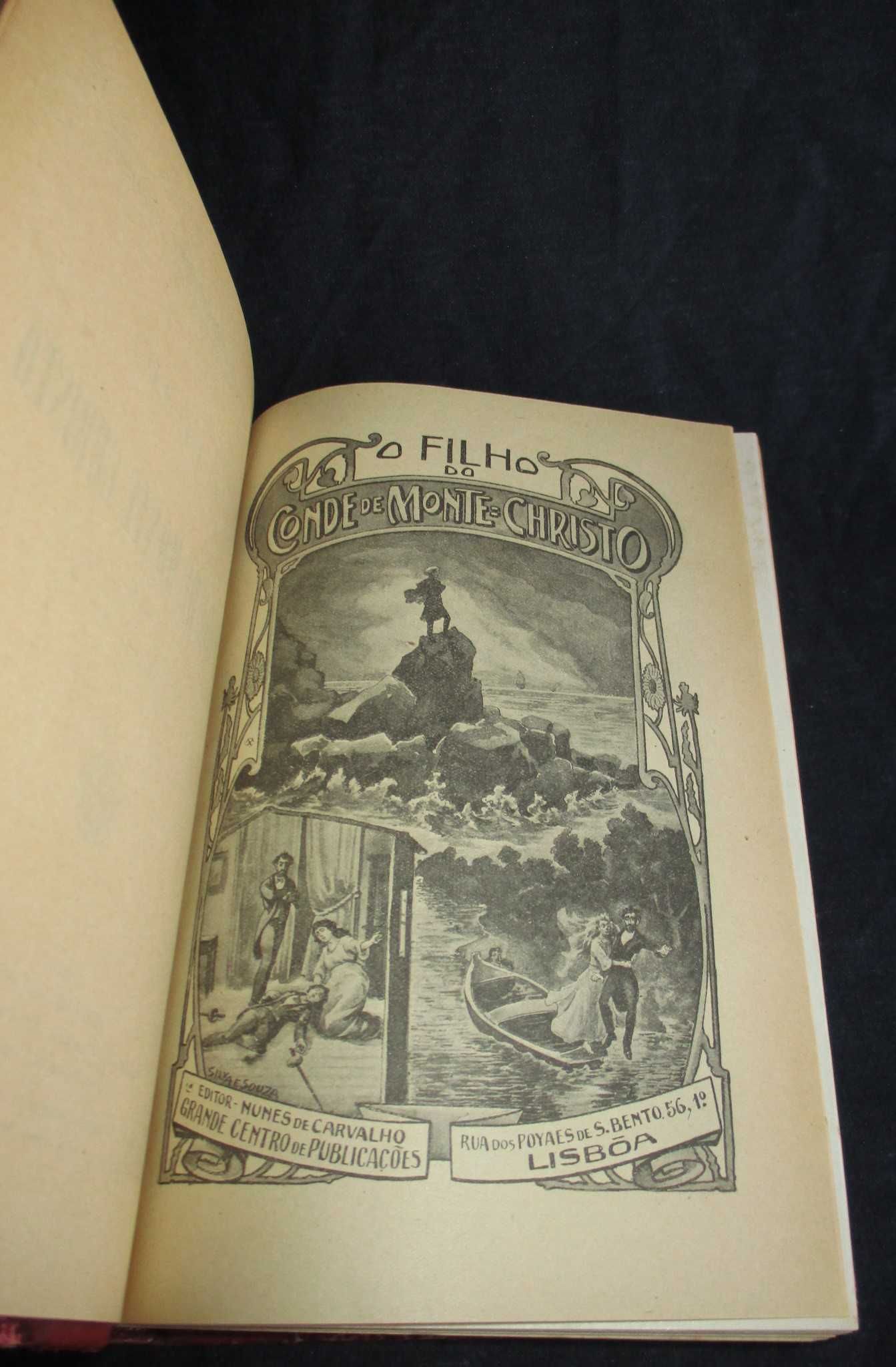 Livro O Filho do Conde de Monte-Cristo Jules Lermina 2 Volumes