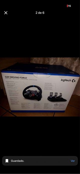 Volante e Pedais G29 Driving Force Logitech, NOVO c/garantia
