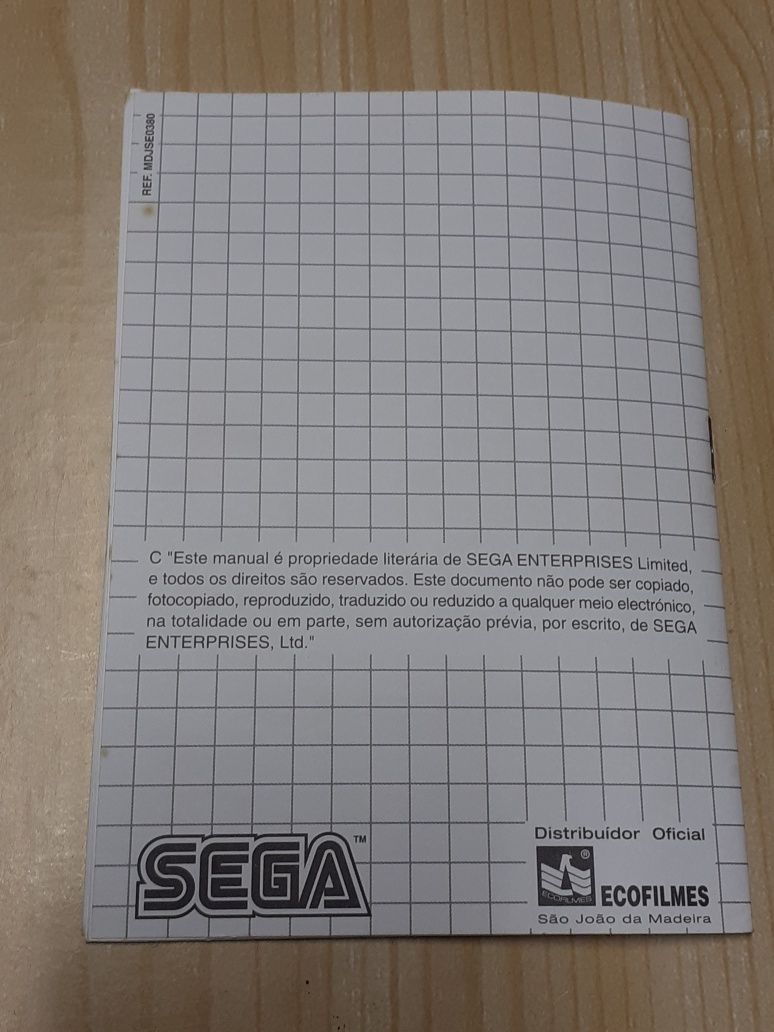 Sonic 3D megadrive manual PT