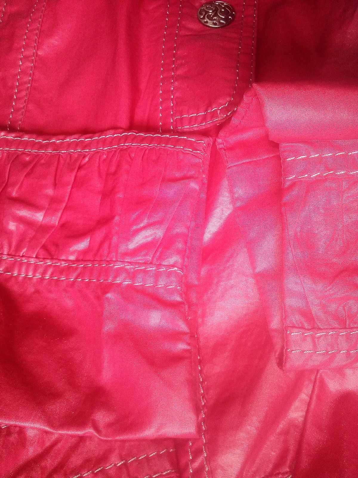 Длинная женская легкая красная куртка Basic размер L 46