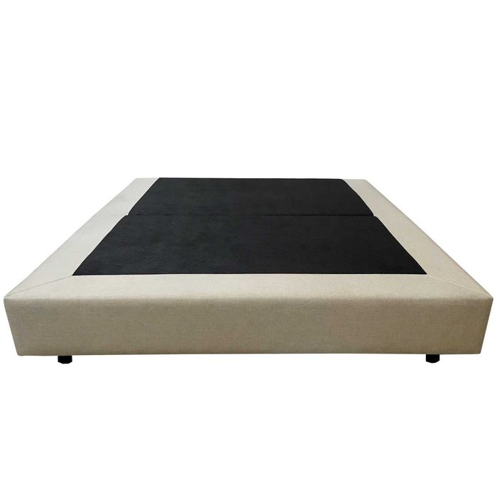 Sommier de Cama em tecido Bege