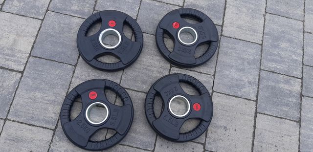 Obciążenia 2x2.5kg olimpijskie fi 51mm ogumowane