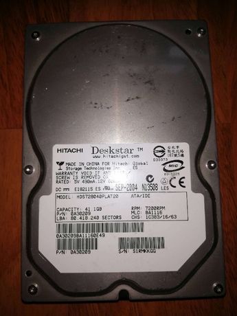 Винчестер, жесткий диск, HDD Hitachi ATA/IDE 41.1 GB