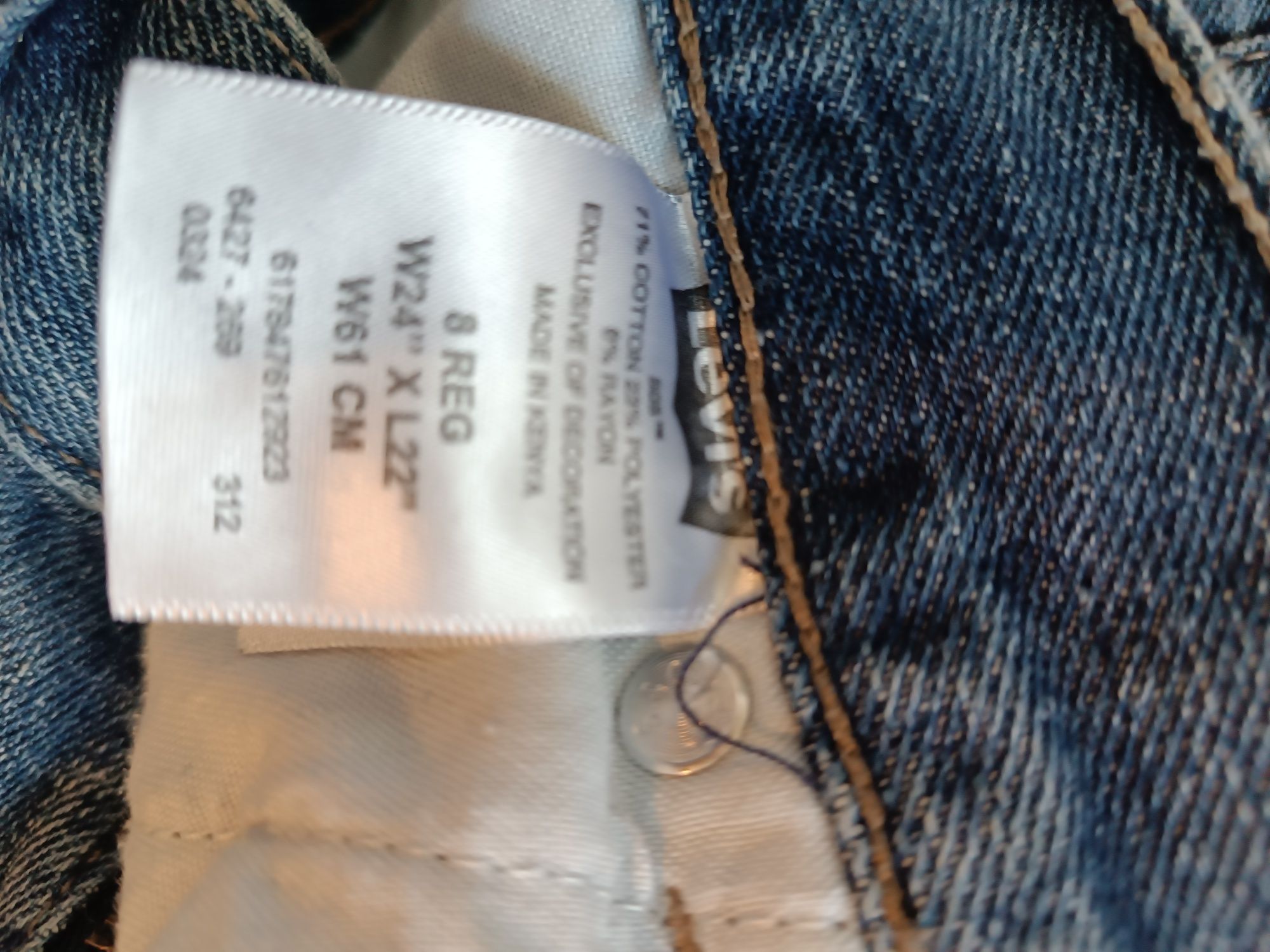 Jeansy 505 rozmiar W24 L22 (128)