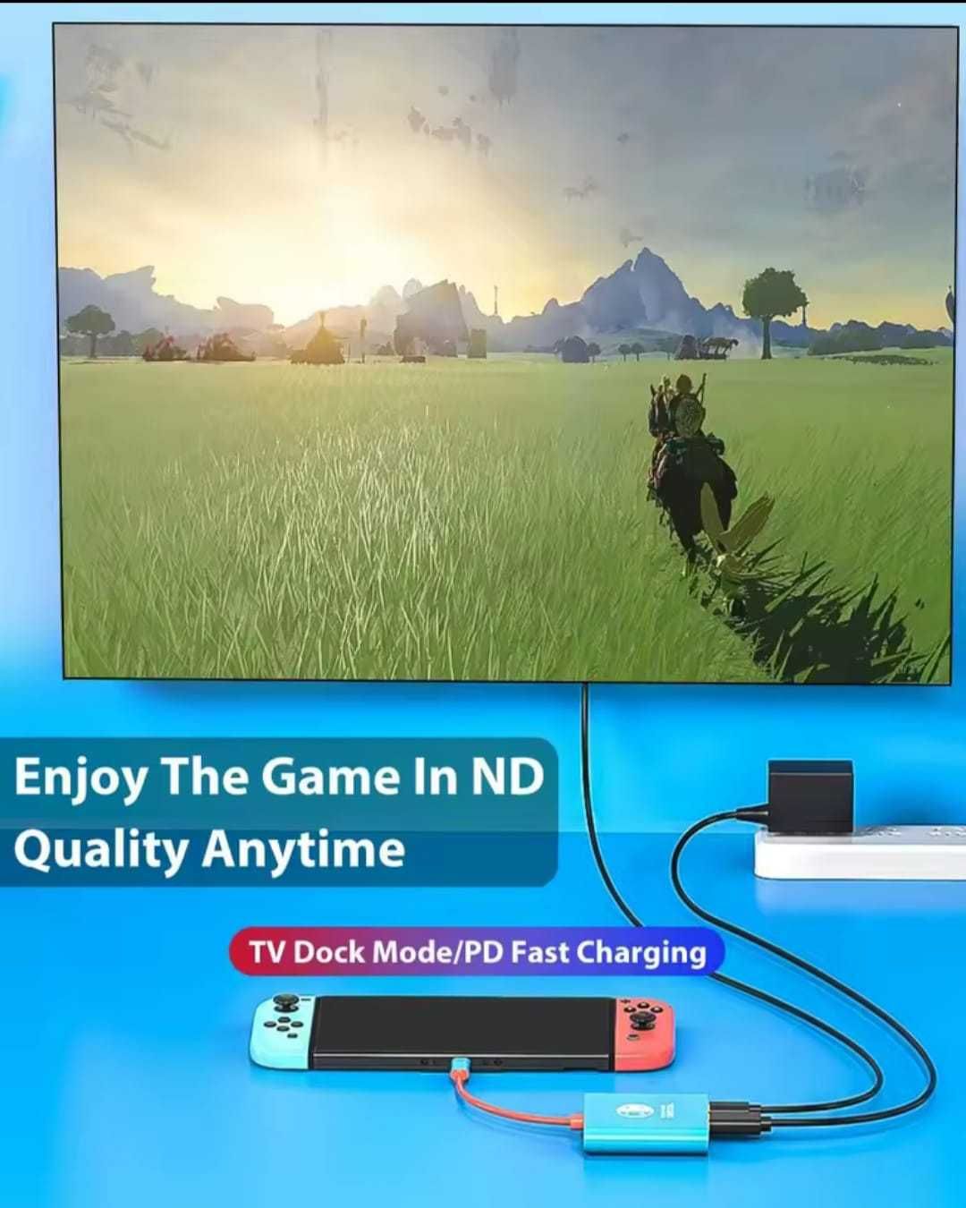 Mini Dock para Nintendo Switch na TV Hub USB-C HDMI portátil