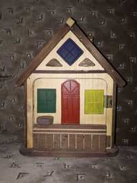 Копилка деревянный домик