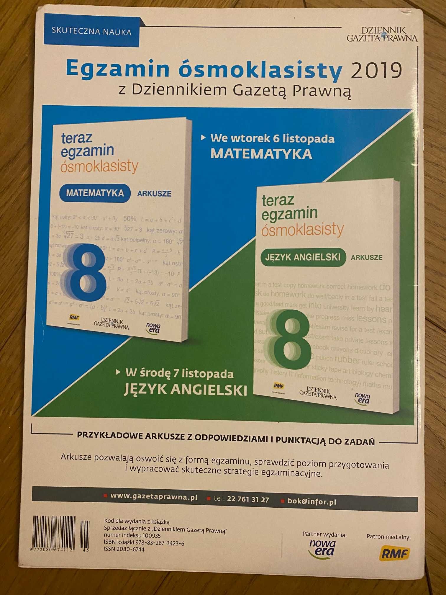 Egzamin ósmoklasisty matematyka i język polski arkusze