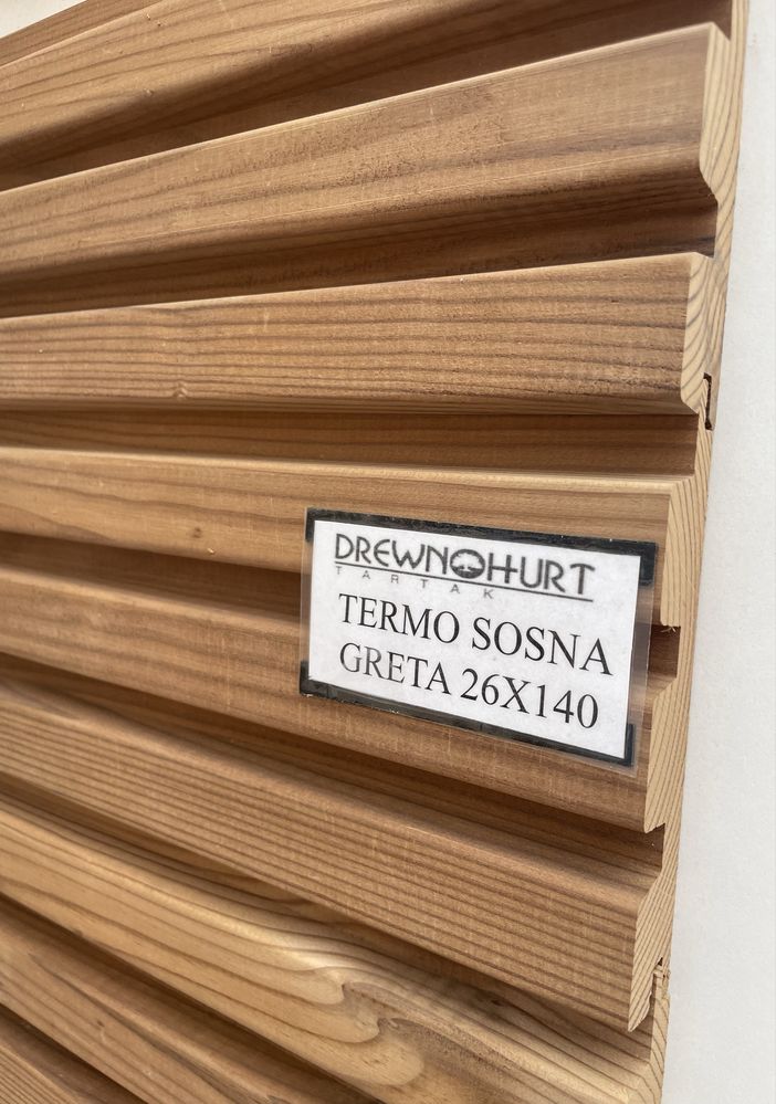 Deska elewacyjna Termo Sosna Greta 26x140 kl. AB
