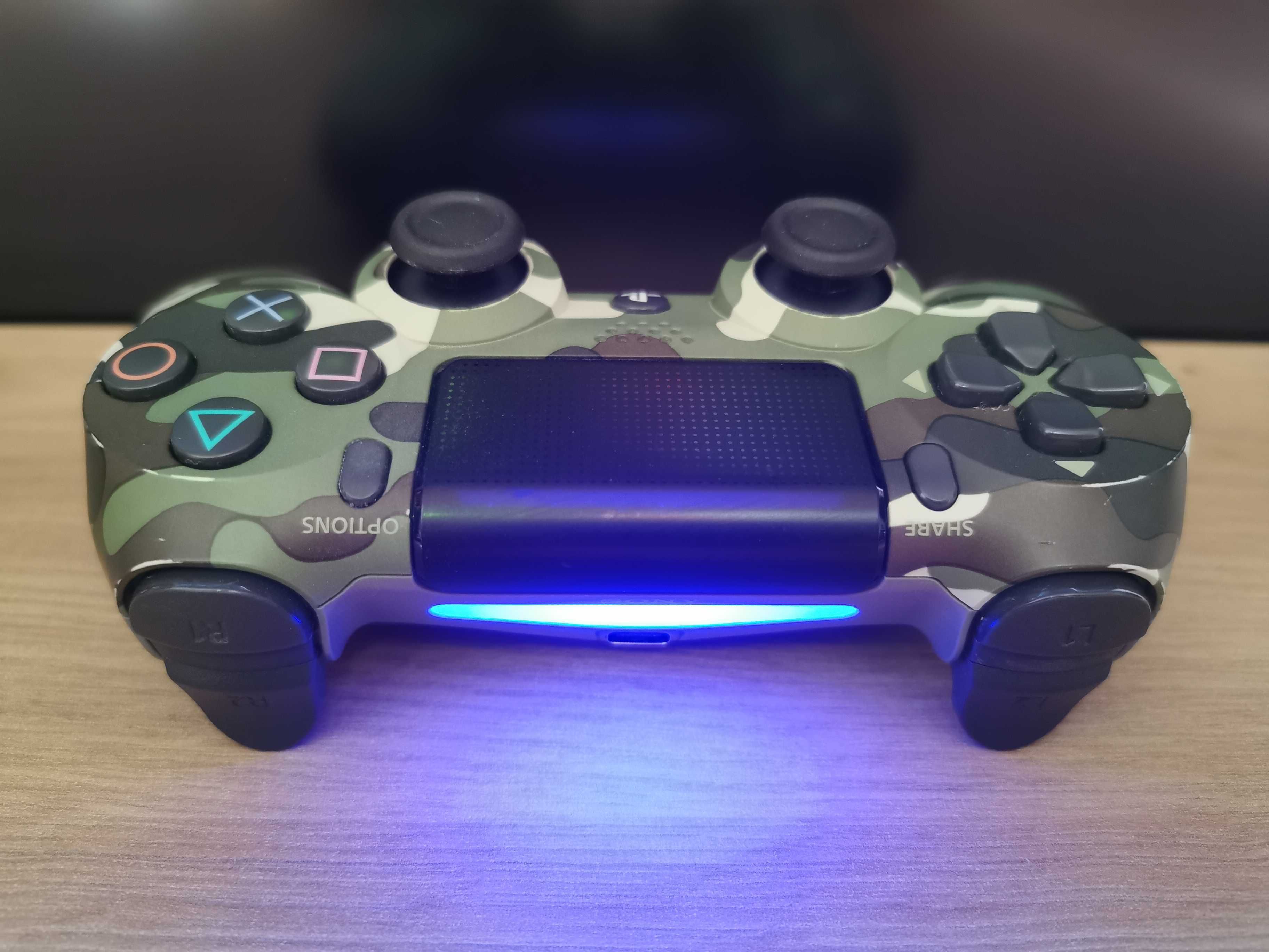 Pad DualShock 4 USB-C analogi HALLA V7 Camo Green V2