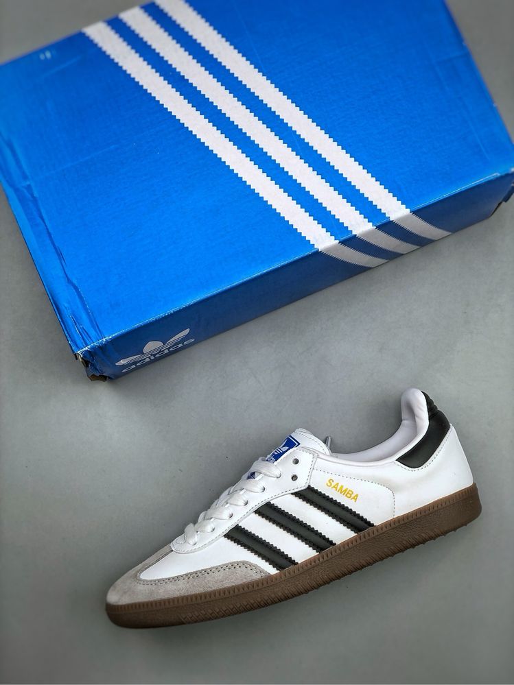 Кросівки Adidas Samba білі самба адидас