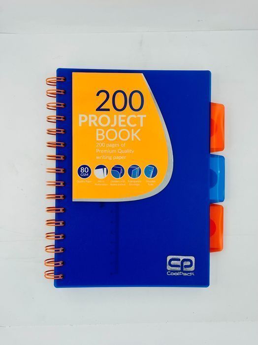 6x Kołozeszyt A5 200K w Kratkę z Przekładkami Coolpack Mix