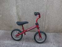 Bicicleta chicco red-bullet, sem pedais, para criança.