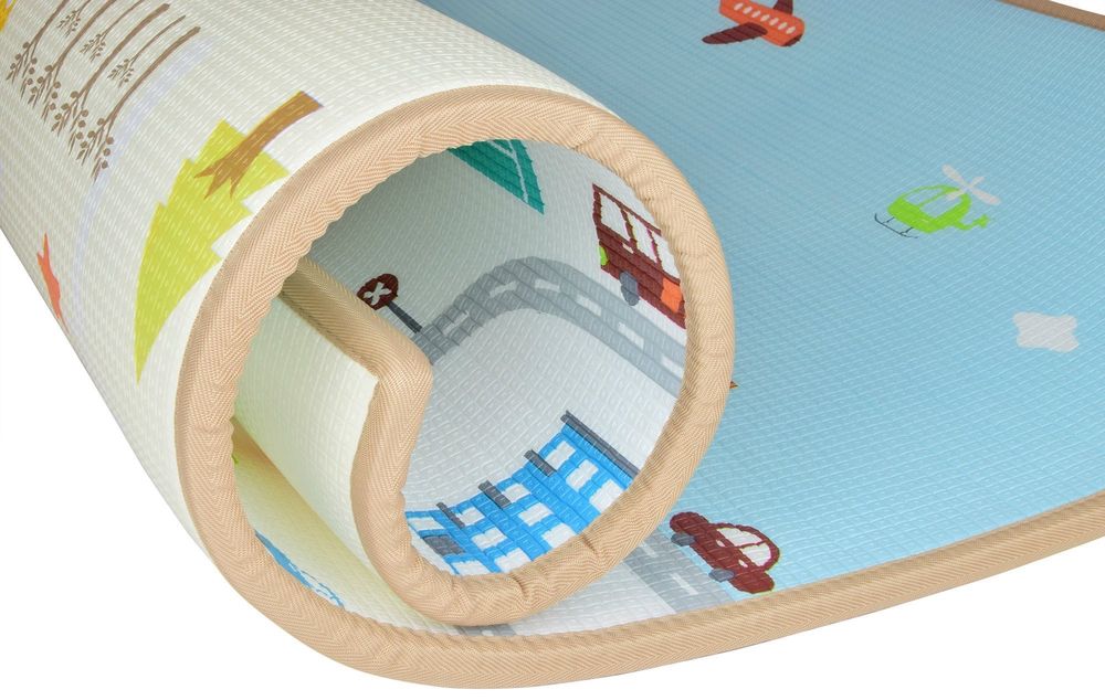 Dwustronna mata piankowa XXL - 180 x 150 x 2 cm - gruba - rulon