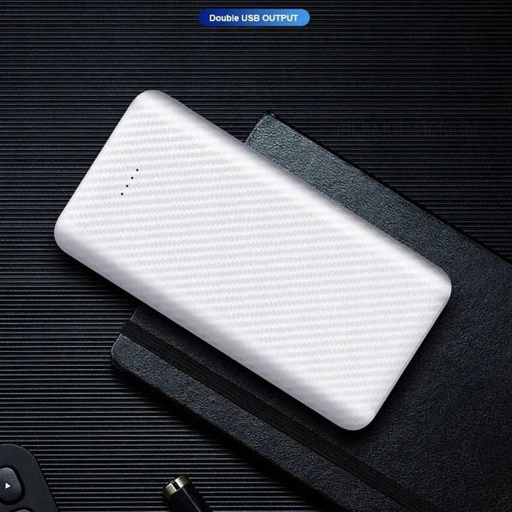 POWERBANK 10000 mAh czarny 2x USB + USB MICRO USB TYP-C 10W