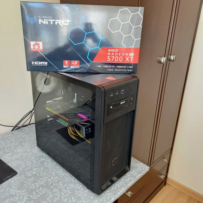 Komputer Ryzen 5 3600 Rx 5700 xt B450 Ram 16gb Nvme Ssd 550w