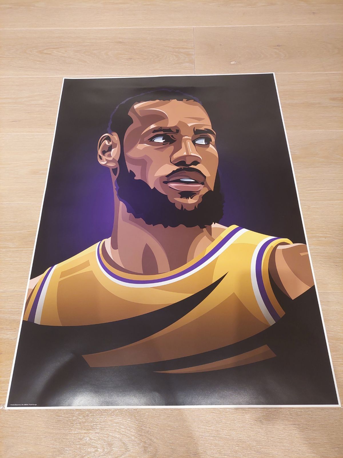 Plakat LeBron James z Nikita Abakumov 50x70