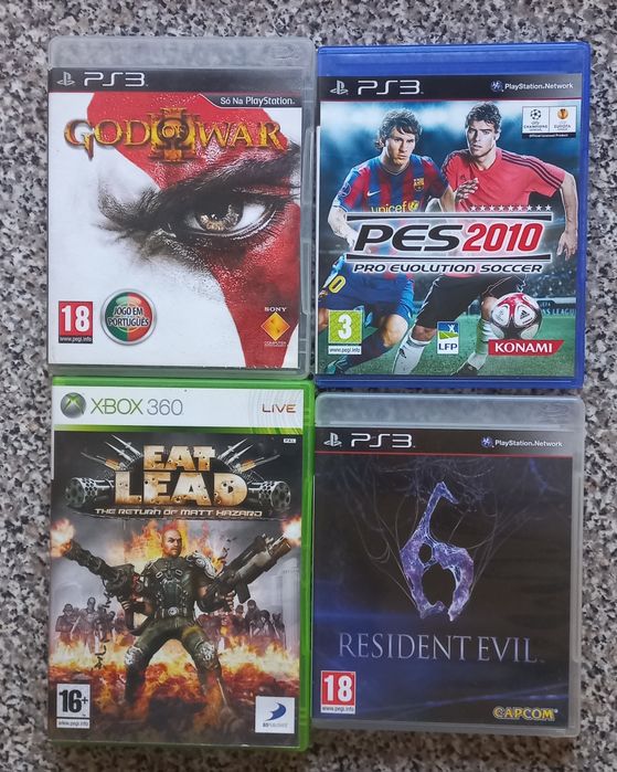 Conjunto de 4 jogos Playstation 3/Xbox 360